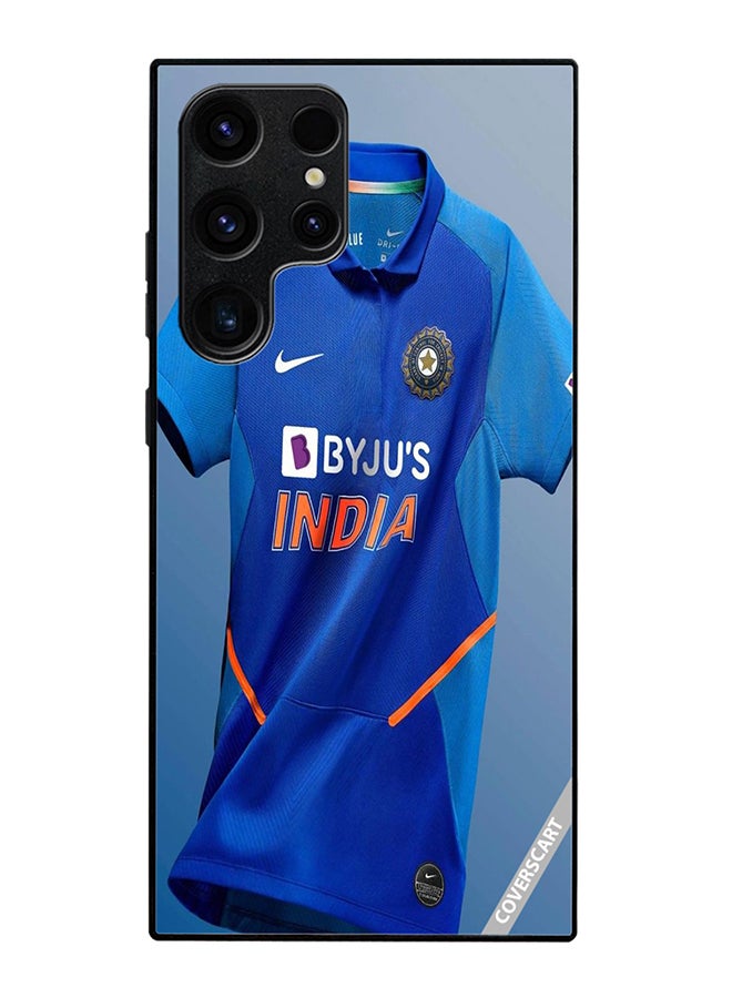 COVERSCART Protective Case Cover For Samsung Galaxy S23 Ultra India Team Jursey Design Multicolour