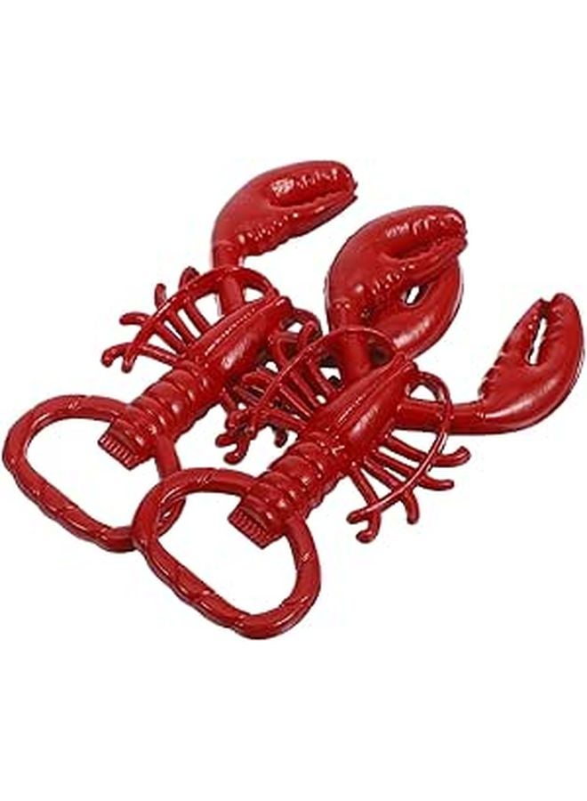 2Pcs Alloy Lobster Shape Beer Bottle Opener Easy Grip Manual Can Opener for Kitchen Camping - Image 1