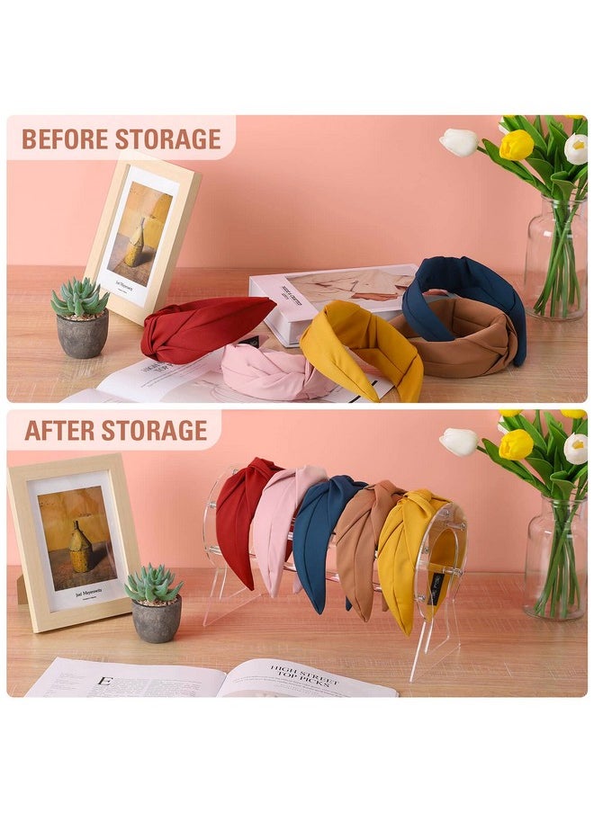Suneerplay - Suneerplay Headband Holder, Clear Headband Organizer, Acrylic Hair Hoop Display Stand, Hairband Rack Holder, Headband Storage Holder for Women and Girls - Image 1