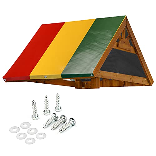 MOFEEZ 52" x 90" Swing Set Replacement Tarp for Play Set Outdoor, 100% PVC Vinyl Coated Marine Grade Fabric, Multi-Color - Image 1