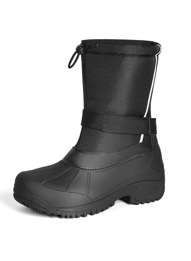 Furuian Winter Snow Boots for Men Waterproof, All Black, 10 - Image 1