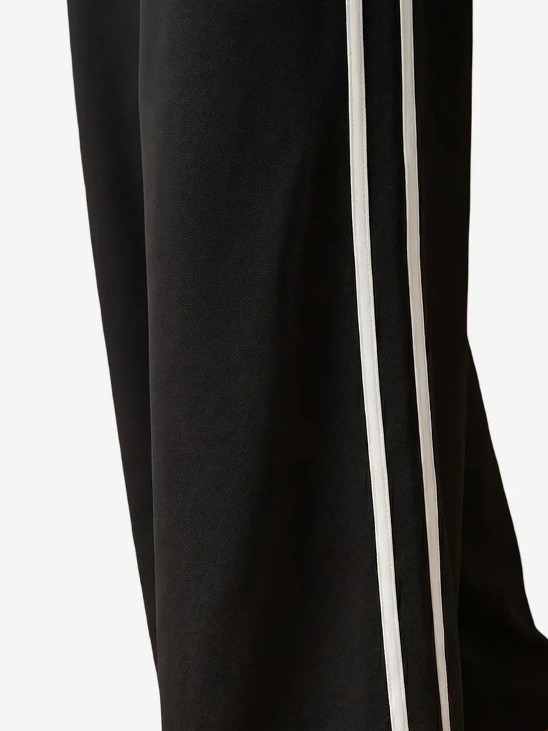 My Fashion Black MY FASHION High-Waist Pleated Wide-Leg Trousers for Women | Best Price UAE