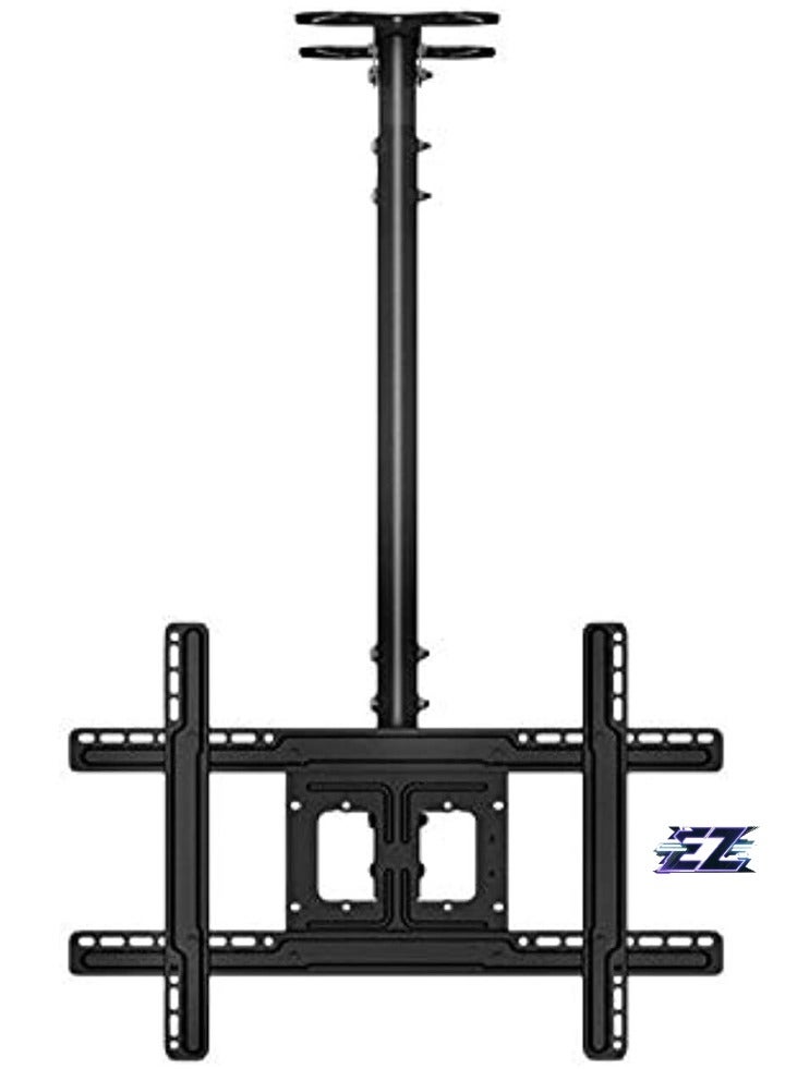 ELTRAZONE Universal TV Ceiling Mount Bracket - VESA600x400mm, Fits 32-75in Up to 50Kg - Black - Image 1