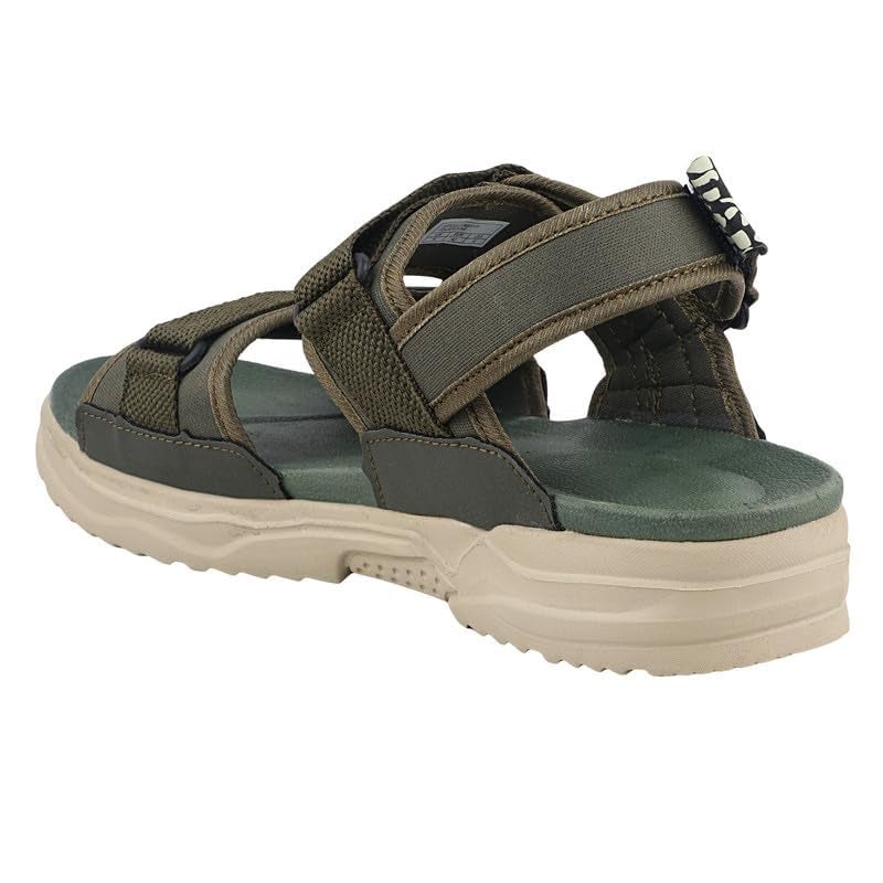 FUEL Combat-01 Comfortable & Lightweight EVA Sports Outdoor Sandals for Mens & Boys (Olive,8UK) - Image 3