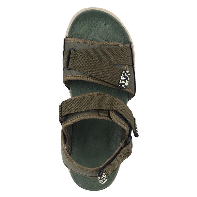 FUEL Combat-01 Comfortable & Lightweight EVA Sports Outdoor Sandals for Mens & Boys (Olive,8UK) - Image 4