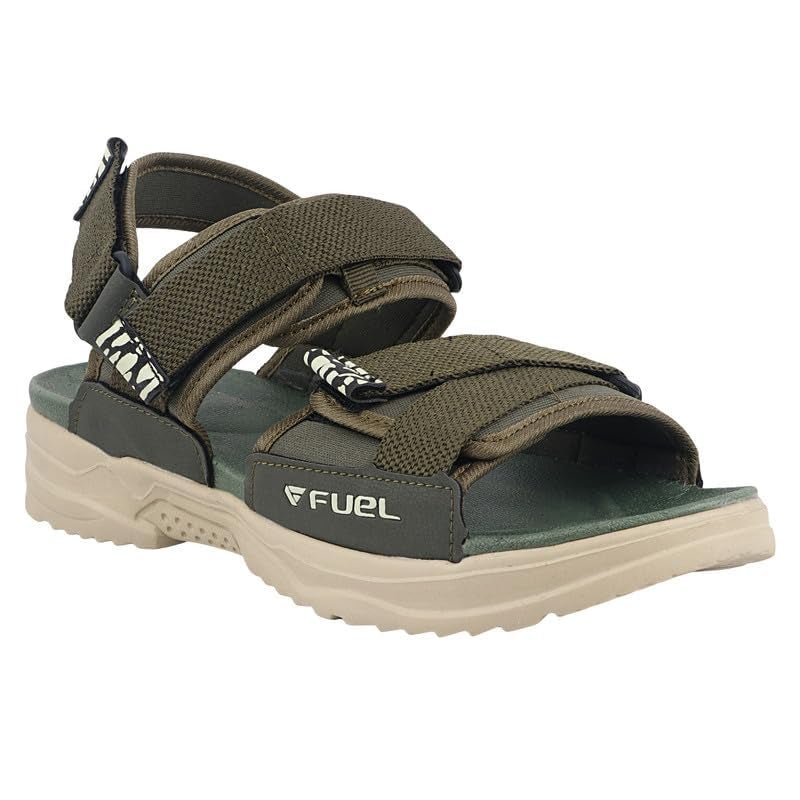 FUEL Combat-01 Comfortable & Lightweight EVA Sports Outdoor Sandals for Mens & Boys (Olive,8UK) - Image 1