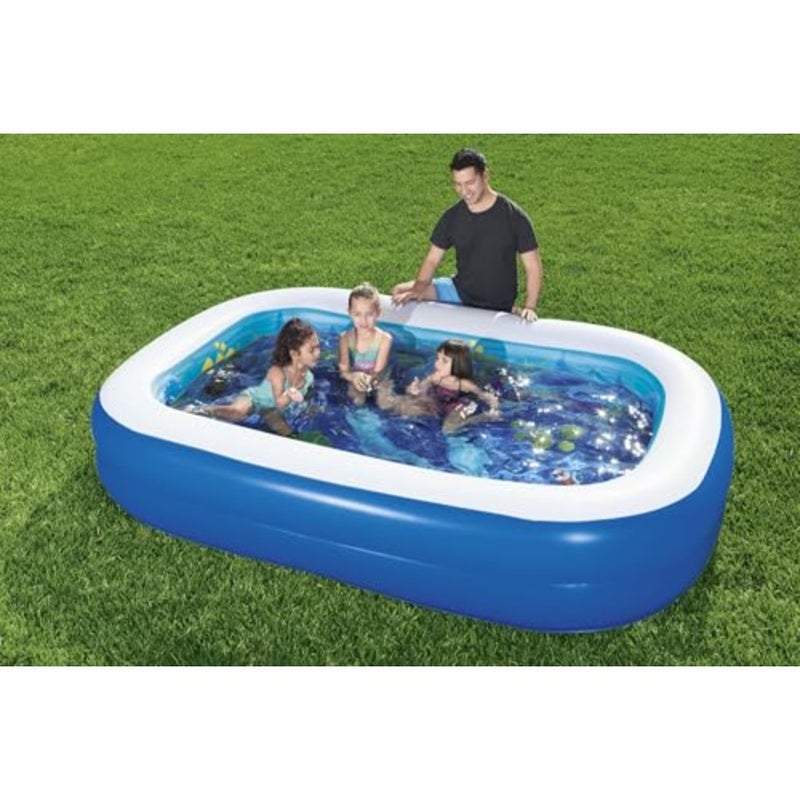 3D Undersea Adventure Pool for backyard use, PVC material, blue color, extra-thick durable walls and easy setup - Image 3