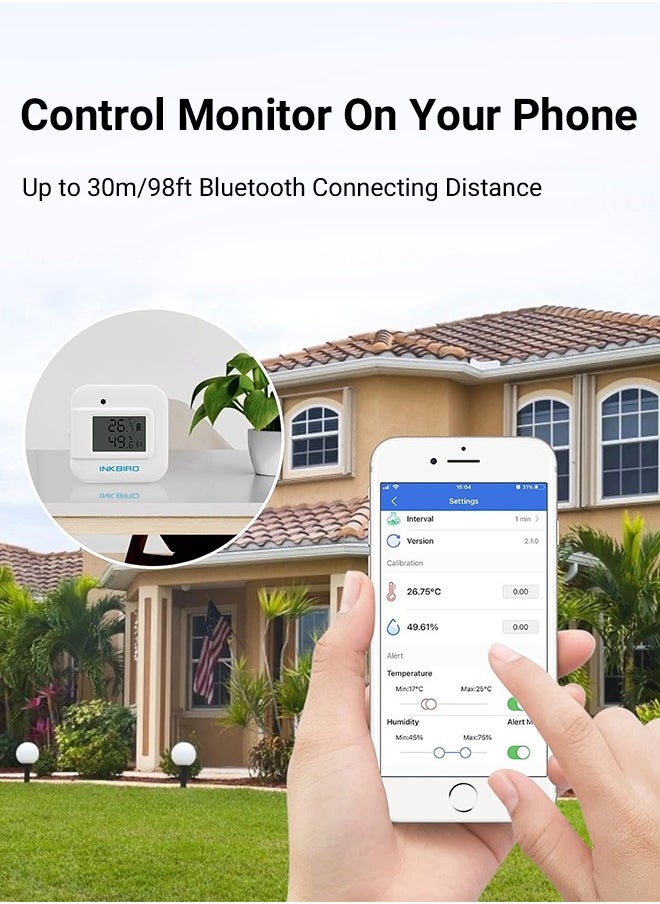 INKBIRD Bluetooth Temperature and Humidity Smart Sensor IBS-TH2 Plus Monitor with External Temperature & Humidity Probe Thermometer Hygrometer Indoor Supports Temp Humid Probe and Digital Display - pzsku/ZF2181A208CE1C56165D3Z/45/_/1707189425/34759261-882c-4b1c-89b3-9140915438e9