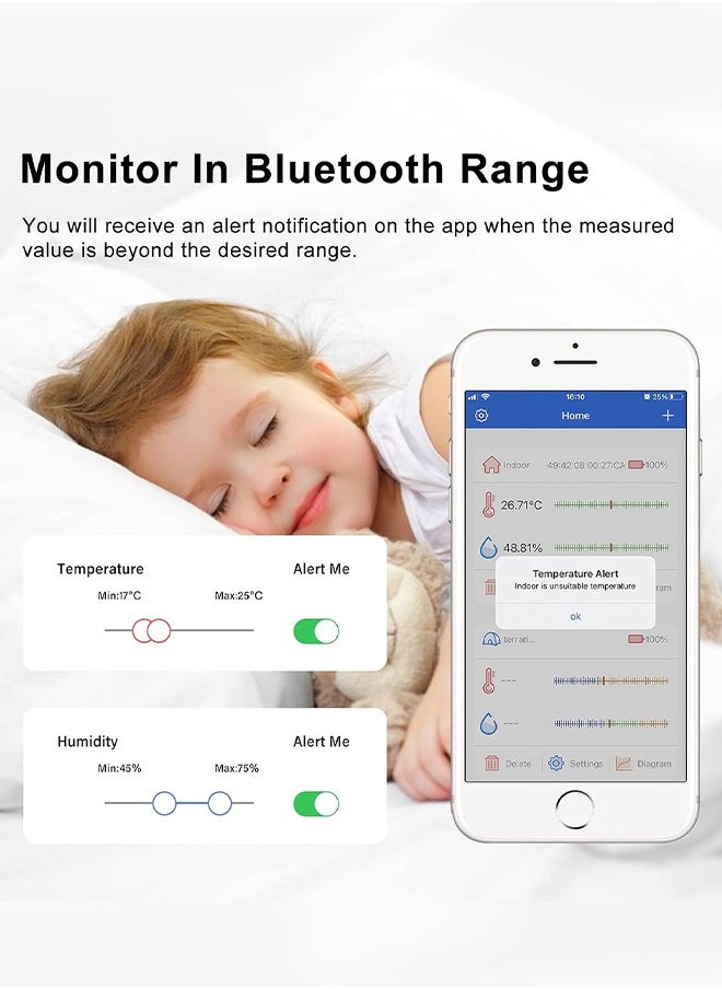 INKBIRD - INKBIRD Bluetooth Temperature and Humidity Monitor Thermometer Hygrometer Smart Sensor IBS-TH2 Plus with External Temperature & Humidity Probe Indoor Supports Temp Humid Probe - Image 1
