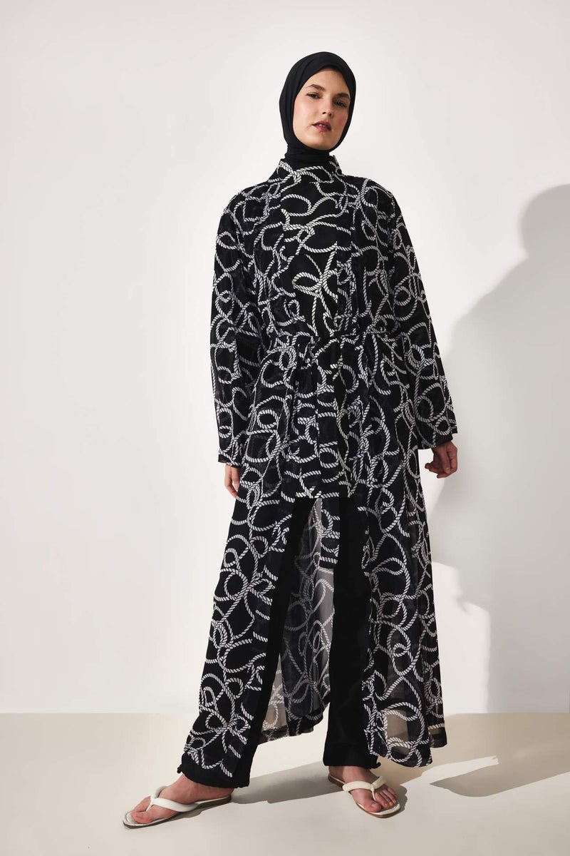 DeFacto Regular Fit Printed 3 Piece Burkini Swimsuit - Image 1