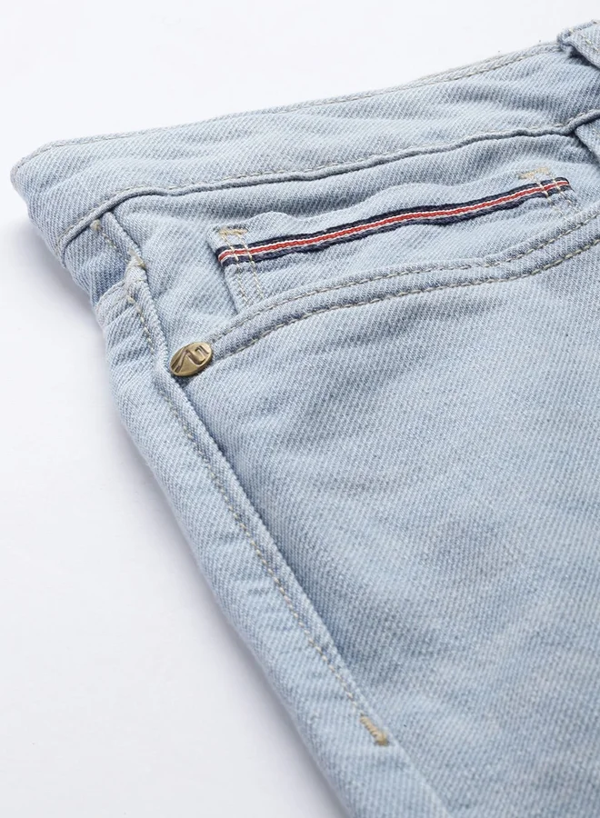 The Indian Garage Co  Men Dad Fit Distressed Jeans for Men | Best Price UAE