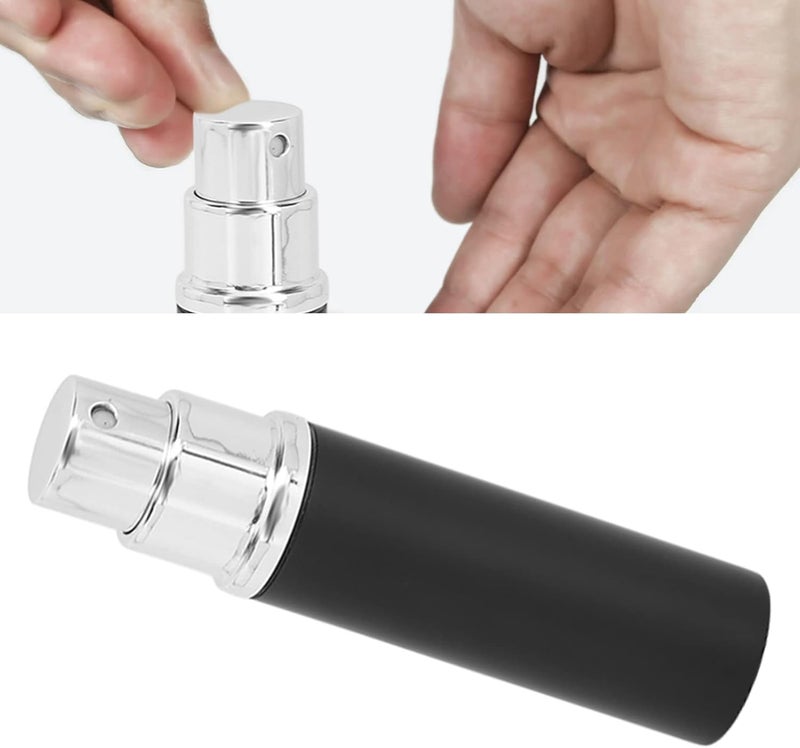 klarako Water Spray Bottle, Multifunctional Ultra Fine Mist Spray Bottle, Glass Empty Refillable Atomizer Bottle, Portable Mist Spray Bottle for Traveling and Outgoing(Black) - Image 5