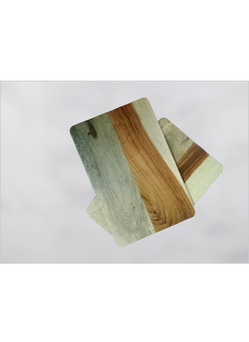 Umark Sheesham Wood Chopping Board for Kitchen Suitable for FruitsVegetablesMeatFishCheese 2 in One Natural Finish  - Image 1
