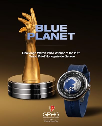 CIGA Design Mechanical Automatic Watch Blue Planet U Series Titanium Case Sapphire Crystal Fluororubber Strap Watches for Men and Women - Image 3