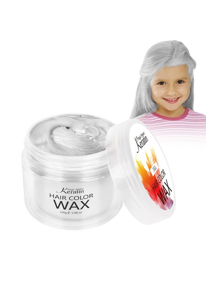 Magic Master Keratin Temporary Hair Color Wax White Magic Master Keratin Hair Dye Paint Wax 3.4 Fl Oz Natural Washable Temporary Hair Color For Kids Girls Women & Men Dark Hair Party Cosplay Festival & Halloween - Image 5