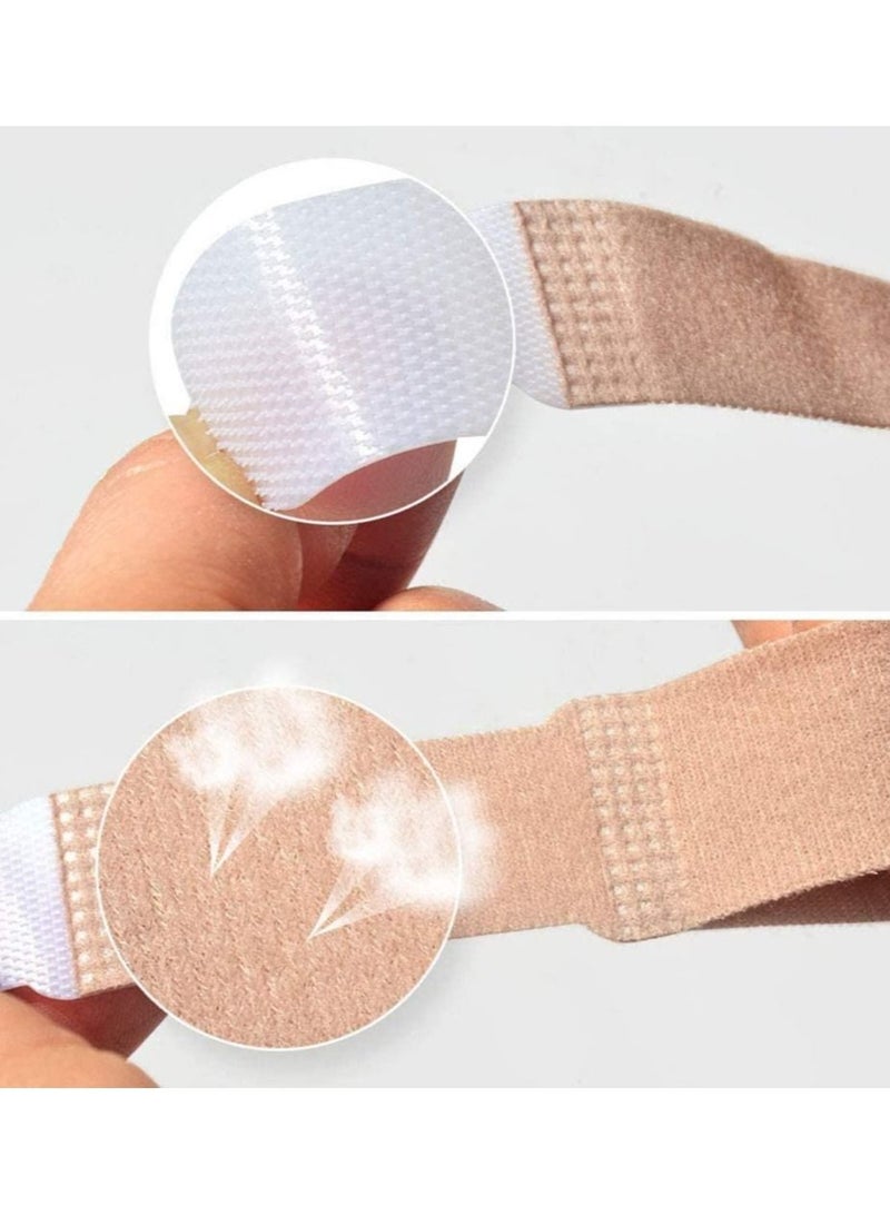 SYOSI Correct Toes Broken Toe Wraps, 8 Pack, Fabric Splint Cushioned Bandages Finger Protectors Straightener Hammer Separators - Image 5