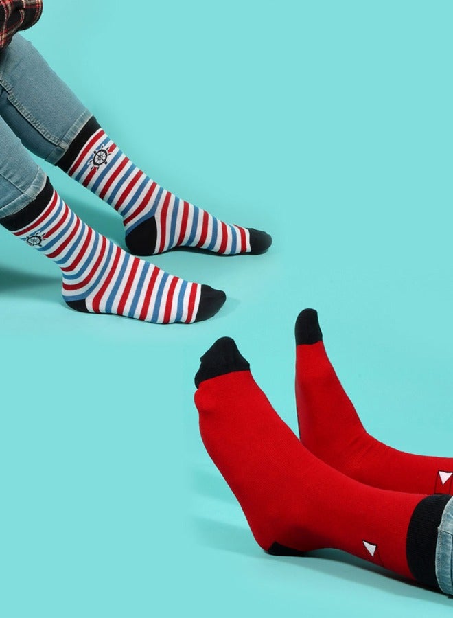 بيج ديزاين 5 أزواج جوارب رجالي تصميم المحيط - Image 5