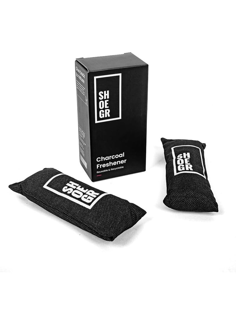 Charcoal Freshner | No Odor Again | Sneaker Air Purifying Bags | Odor Absorber for Shoes,Gym Bag, Car, Pet, Closet