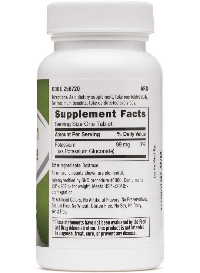 GNC Potassium Gluconate 99 Mg - Image 2