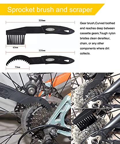 Ultrafashs Bicycle Chain Oil Lubricant and Cleaner Set with Bike Degrease,Wet Lubricant,Chain Scrubber Cleaning Brush Tool.Bike Lube-2oz,Degreaser-10oz. - Image 5