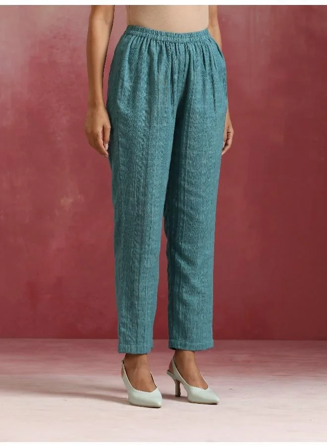 trueBrowns trueBrowns Light Blue Cotton Dobby Co-ord set