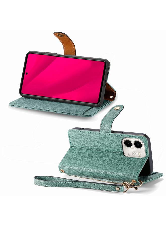 S-TOP Case For Infinix Smart 9 Love Zipper Lanyard Leather Phone Case - Image 4