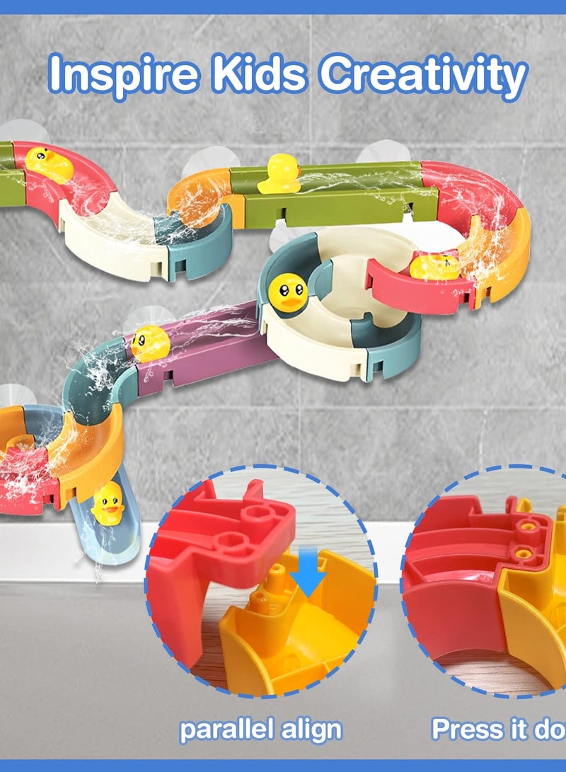 Zikra Bathtub Toys, Wall Track Building Set for Kids Ages 4-8, Engaging Baby Bathtub Toy Set for Kids 3+, Exciting DIY Kit for Toddler Boys & Girls (48 Pcs) - Image 3
