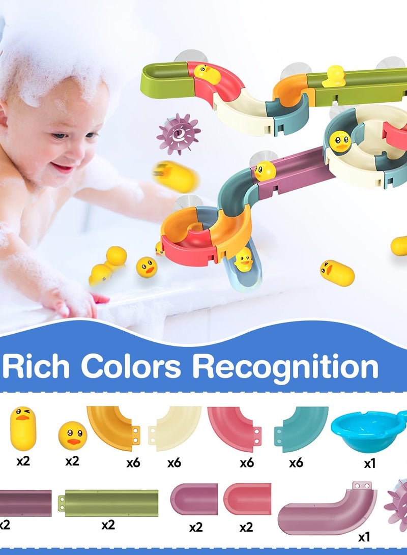 Zikra Bathtub Toys, Wall Track Building Set for Kids Ages 4-8, Engaging Baby Bathtub Toy Set for Kids 3+, Exciting DIY Kit for Toddler Boys & Girls (48 Pcs) - Image 2