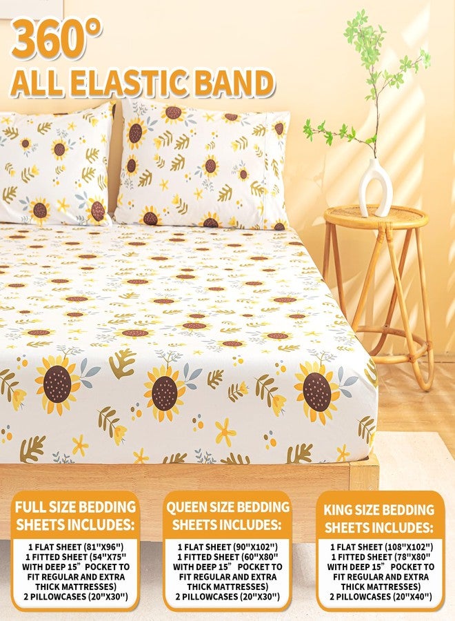 Marquess Microfiber Flannel Sheet Set -Luxury Printed 4 Piece Bedding Collection-Deep Pocket Ultra Soft & Durable (White, Queen) - Image 2