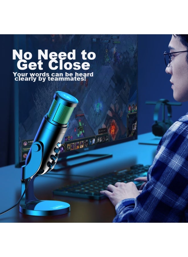 The Good Shepherd Good Shepherd Usb Computer Microphone, Desktop Condenser Microphone, Professional Recording Equipment, Karaoke Stand, Laptop Video Conference Microphone, Noise Reduction, E-sports Gaming Voice Dubbing - Image 4