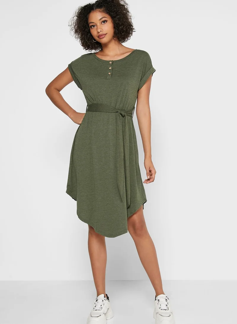 Ginger Tie Front Dress