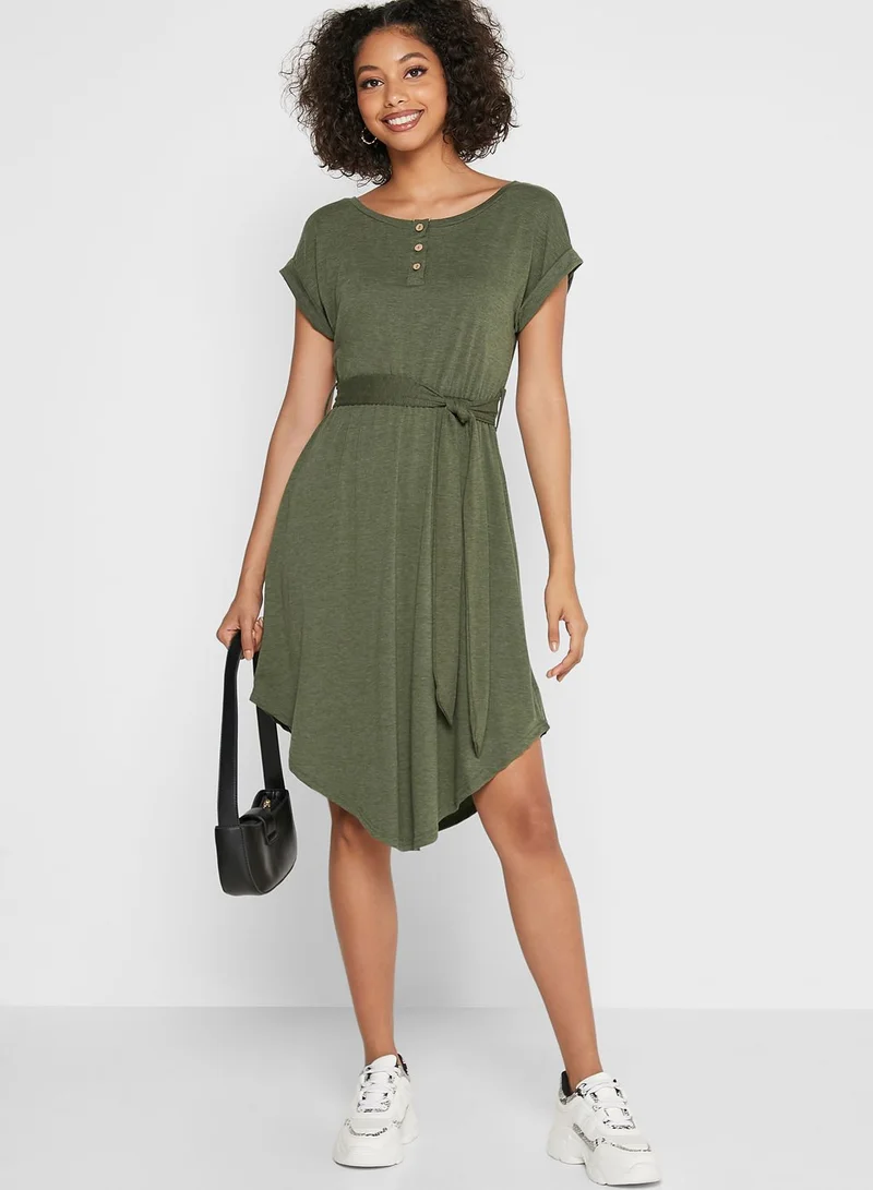 Ginger Tie Front Dress