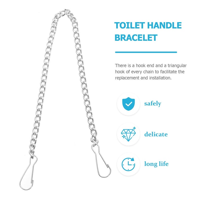 Universal Toilet Flapper Chain Replacement Kit 6Pcs Stainless Steel - Image 4