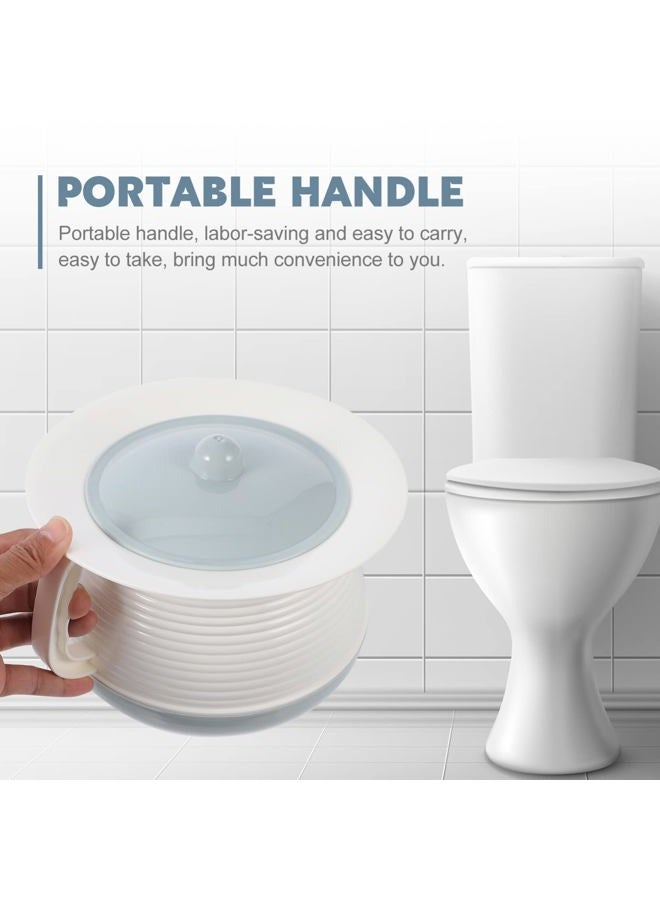 SOLUSTRE Chamber Pot Bedpan Urinal Bottle Urine Pots Potty Pee Bucket Bedside Urinal with Lids to Prevent, Suitable for Elderly, Women Men,Patient - Image 5