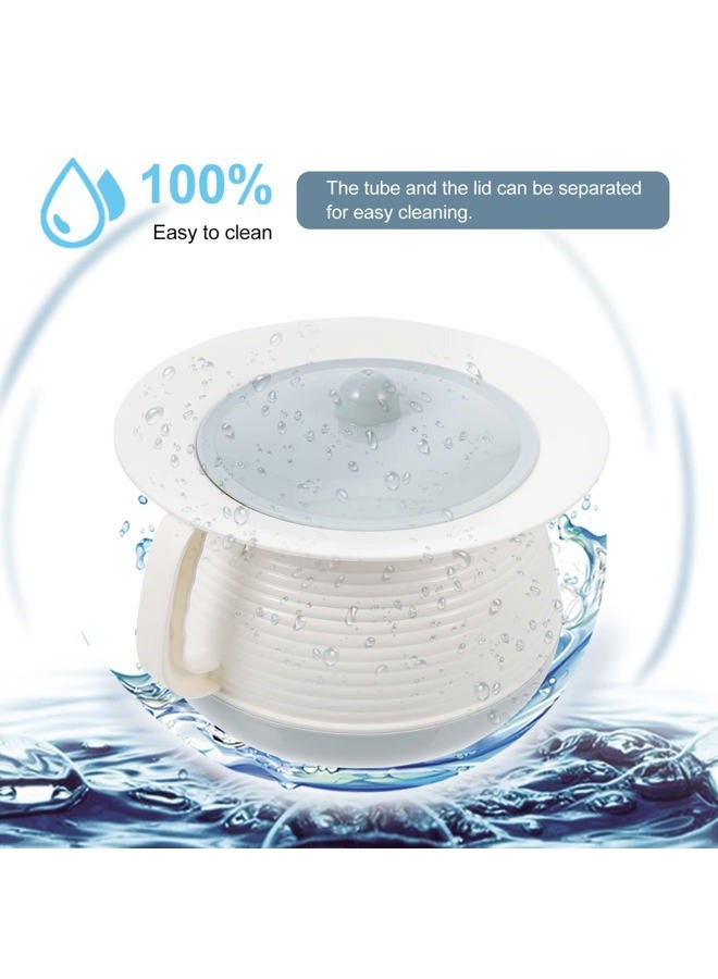 SOLUSTRE Chamber Pot Bedpan Urinal Bottle Urine Pots Potty Pee Bucket Bedside Urinal with Lids to Prevent, Suitable for Elderly, Women Men,Patient - Image 3