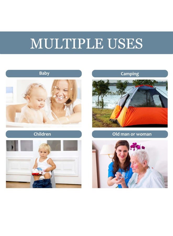 SOLUSTRE Chamber Pot Bedpan Urinal Bottle Urine Pots Potty Pee Bucket Bedside Urinal with Lids to Prevent, Suitable for Elderly, Women Men,Patient - Image 2