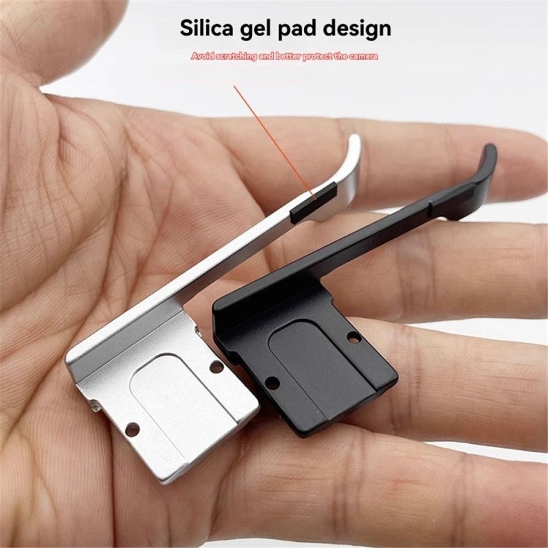 Camera Grip Aluminum Alloy Thumb Grip - Improved Grip Hot Shoe for Fuji X100VI X100V X100F X100T X100S X100 Camera with Smooth Installation Portable Comfortable Feel - Image 5