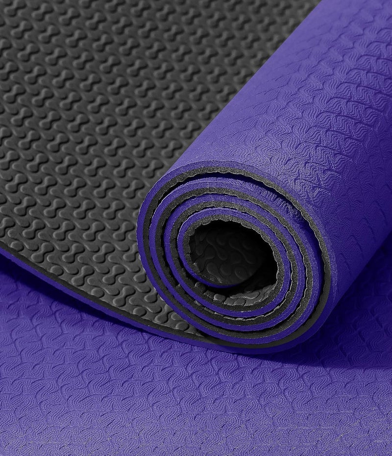 IUGA Yoga Mat Thick Non Slip Anti-tear Pilates Mat Eco Friendly Hot Yoga Mats for Workout & Exercise(72"x 24"x 6mm) - Image 2