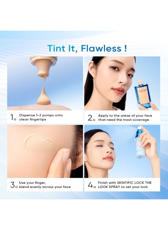 SKINTIFIC Daily Filter Perfect Skin Tint 03 Petal 28g + Lock The Look Setting Spray 80ml | Long Lasting Natural Makeup Set - Image 4