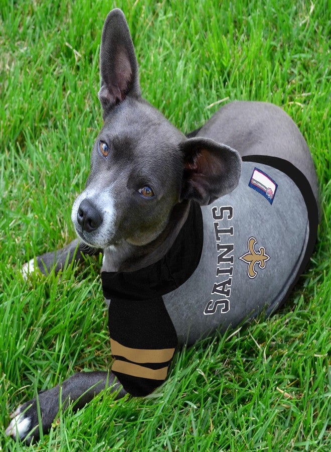 Pets First NFL New Orleans Saints Hoodie for Dogs & Cats. | NFL Football Licensed Dog Hoody Tee Shirt, Medium | Sports Hoody T-Shirt for Pets | Licensed Sporty Dog Shirt - Image 2