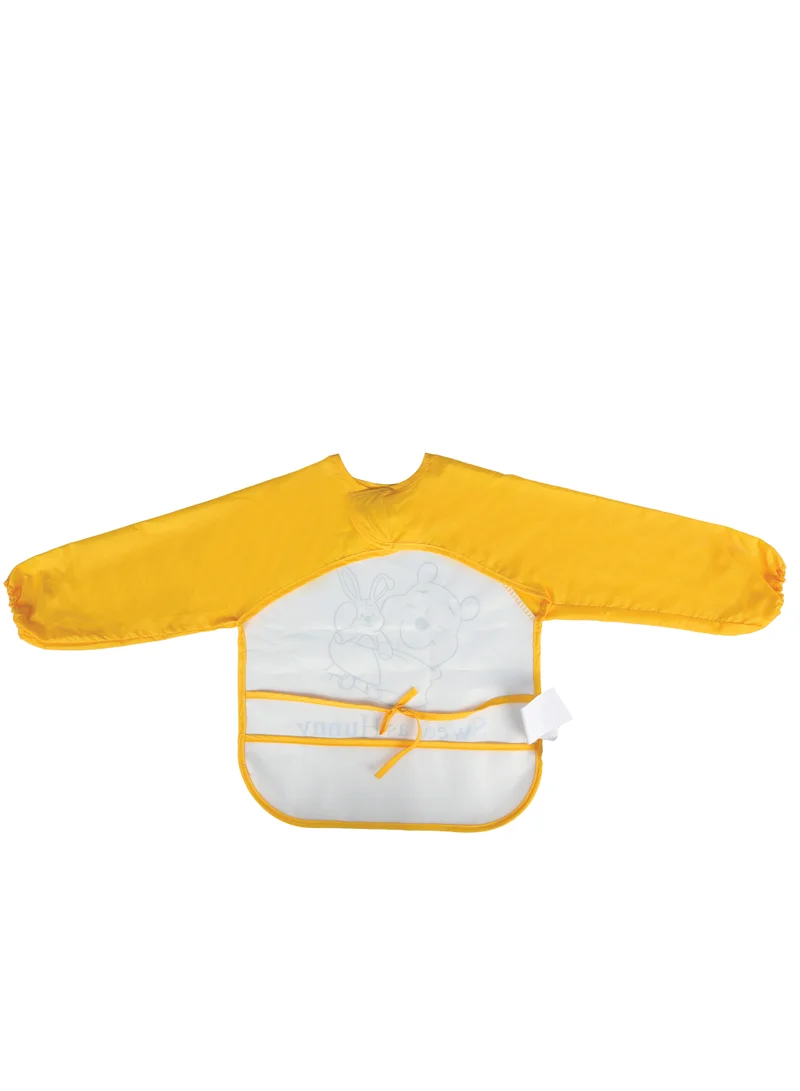 Disney Disney Winnie The Pooh Sleeved Apron Bibs, Machine Washable, 100% Water Proof. Age: 6 - 36 Months (Official Disney Product)
