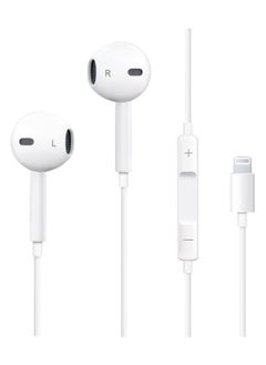 iPhone Headphones, [MFI Certified] Earphones Wired Stereo Sound Earbuds with Microphone and Volume Control, Compatible with iPhone 14/13/12/SE/11/XR/XS/X/7/7