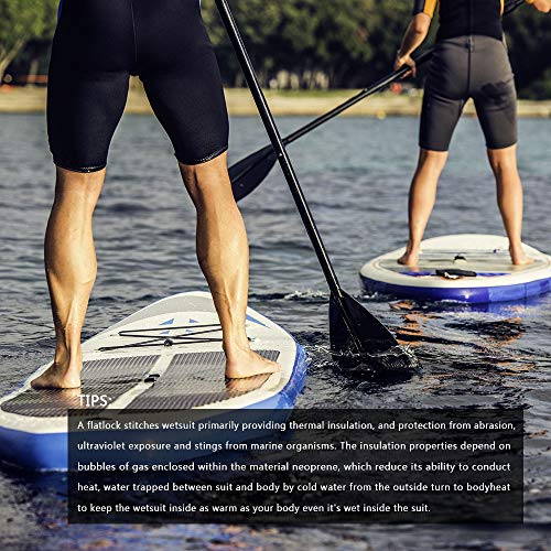 Seaskin Mens 3mm Shorty Wetsuit, Full Body Diving Suit Front Zip Wetsuit for Diving Snorkeling Surfing Swimming Medium - Image 5