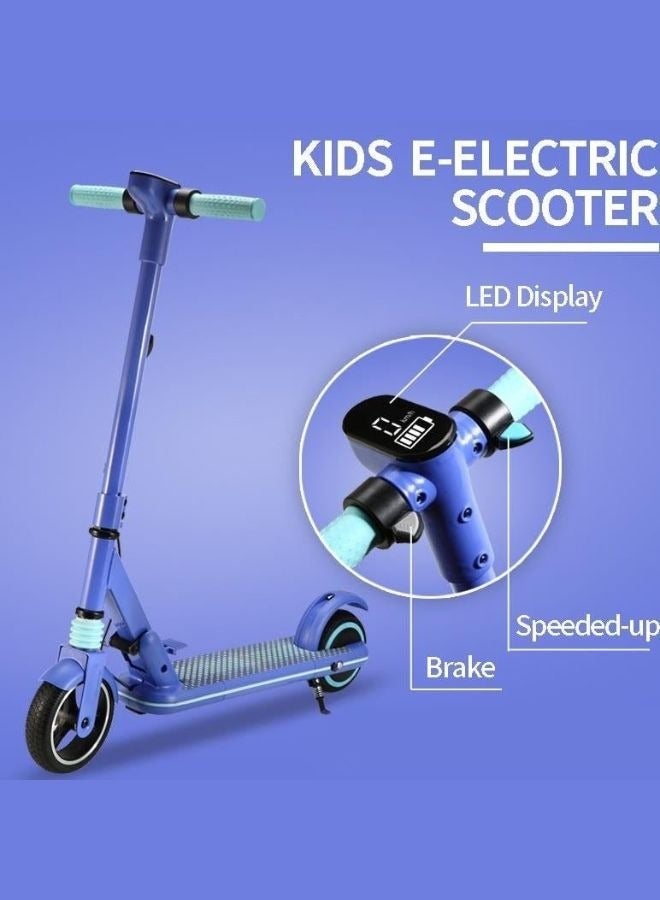 كروني Jl019 Kids E-Scooter شاشة LED، إطارات 7 بوصة غير مسطحة، لوح تزلج ممتع في الهواء الطلق سهل الطي، 24 فولت/2.5 أمبير/ساعة، مدى 5-8 كم، محرك 150 وات، وردي - هدية مثالية لسكوتر الأطفال الكهربائي، خفيف الوزن وقابل للحمل، وقت شحن 2-3 ساعات، سرعة 10-14 كم/ساعة، إطار من سبائك الألومنيوم المتين بسعة تصل إلى 60 كجم، مصابيح LED، وحامل للهاتف المحمول لمزيد من الراحة، مثالي للأعمار من 6 إلى 12 عامًا، ركوب مريح، رائع للتنقل القصير، سهل التخزين، مثالي للمغامرات الخارجية الممتعة واللعب اليومي، أزرق - Image 2