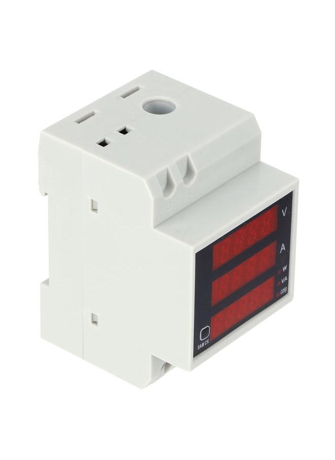 Thoraya Din Rail Voltage Current Meter Digital Multimeter Power Factor Tester D52-2048 AC300V  - Image 4