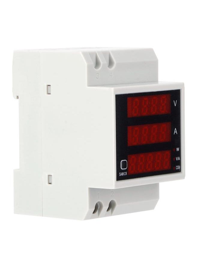 Thoraya Din Rail Voltage Current Meter Digital Multimeter Power Factor Tester D52-2048 AC300V  - Image 3