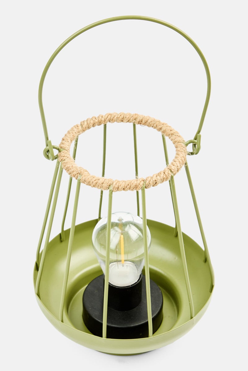 Muy Mucho LED Light Lantern, Sage Green  - Image 2
