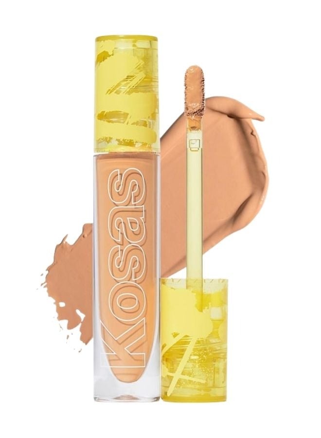 Kosas Revealer Super Creamy & Brightening Concealer with Caffeine & Hyaluronic Acid, Tone 6.2 N - Medium+ With Neutral Peach Undertones 5g - Medium to Full Coverage - Image 1