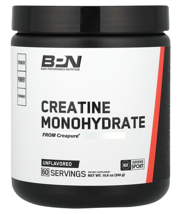 Bare Performance Nutrition Creatine Monohydrate Unflavored 10.6 oz (300 g)