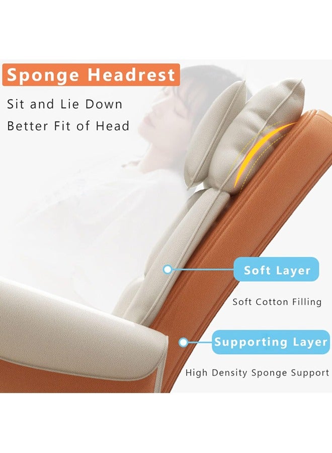 Arabest Desk Chairs with Pillow,Ergonomic Computer Chair,Office Home Chair with Rolling Swivel,Executive Chair Leather Upholstered Task Chair  - Image 2